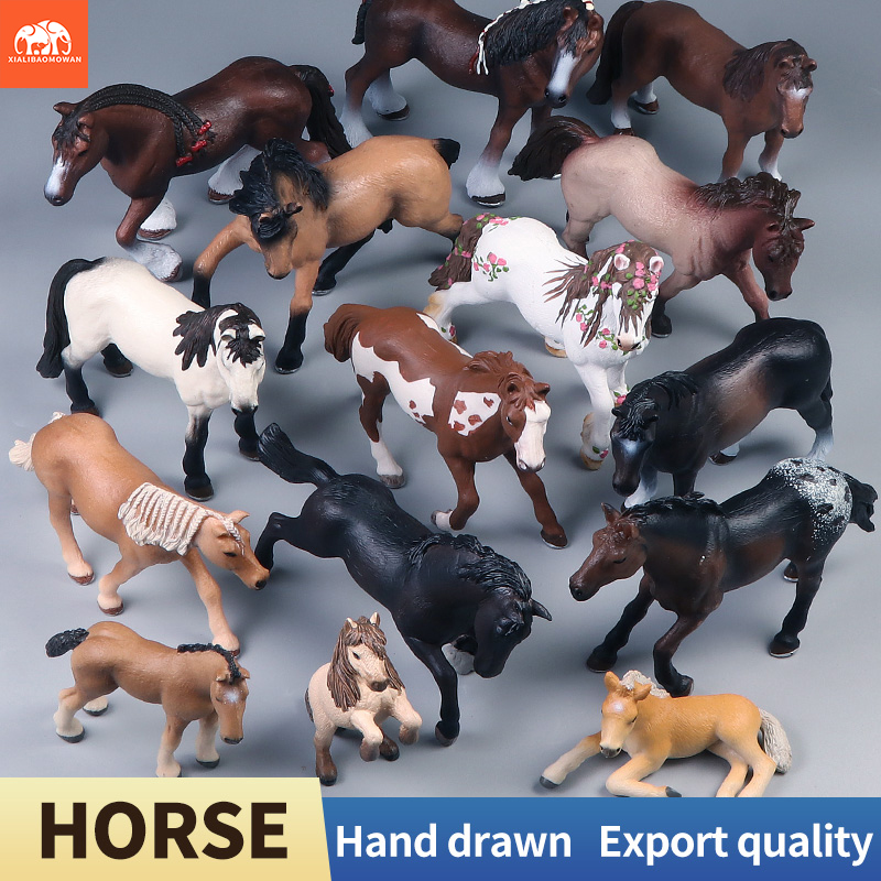 Kids Toys Home - 翼のある馬モデルアクションフィギュア - シミュレーション家禽農場馬動物家の装飾品子供向け教育玩具