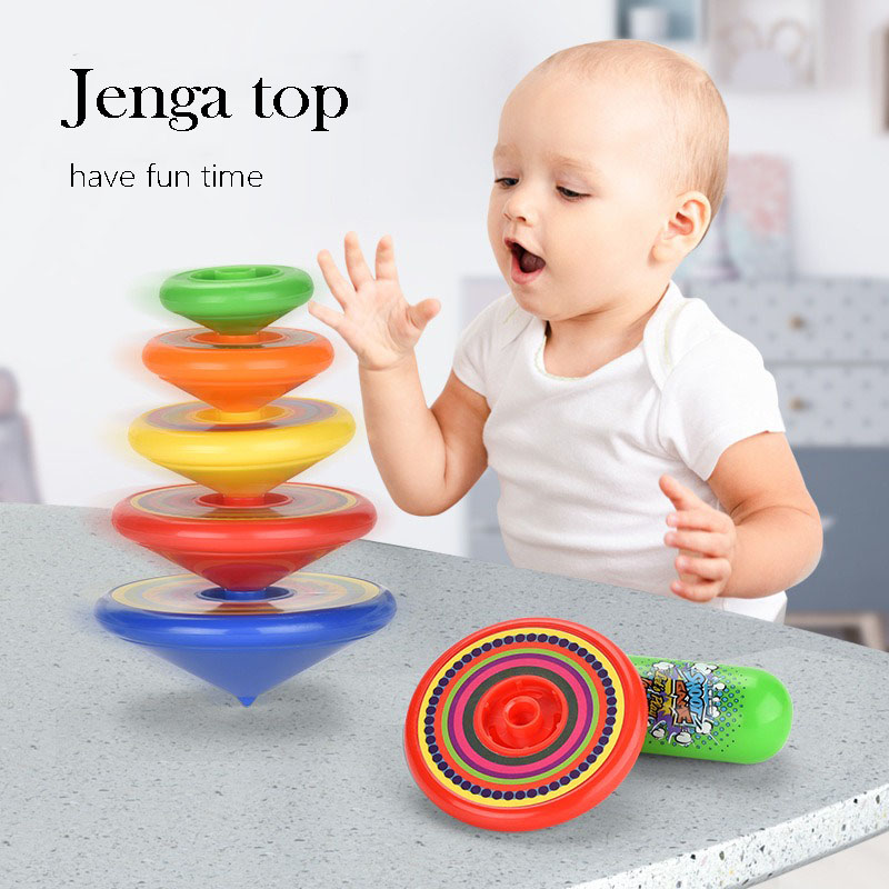 Kids Toys Under 500 - スタッキングこまおもちゃ 子供用 ランチャータワーバトルゲーム 家族インタラクティブパーティープレイ 教育ギフト