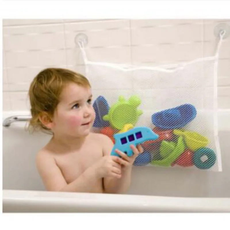 Kids Toys And Games - ベビーバスルームメッシュバスバッグ子供漫画バスケットネット子供のゲームネットワーク防水布砂のおもちゃビーチ収納オーガナイザー