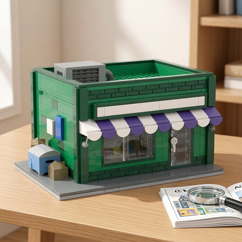 Kids Toys Store - ビルディングブロック MOC モジュラーミニストリートショップロボットダンジョン野球カードストアモデル DIY 教育玩具子供のための収集価値のあるギフト