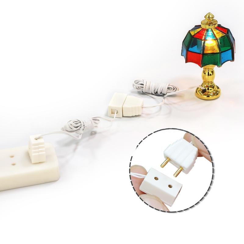 Kids Toys Home - 1 個 1/12 ドールハウス装飾ランプ変圧器ソケット接続ラインモデル家電アクセサリー子供のふり遊びおもちゃ
