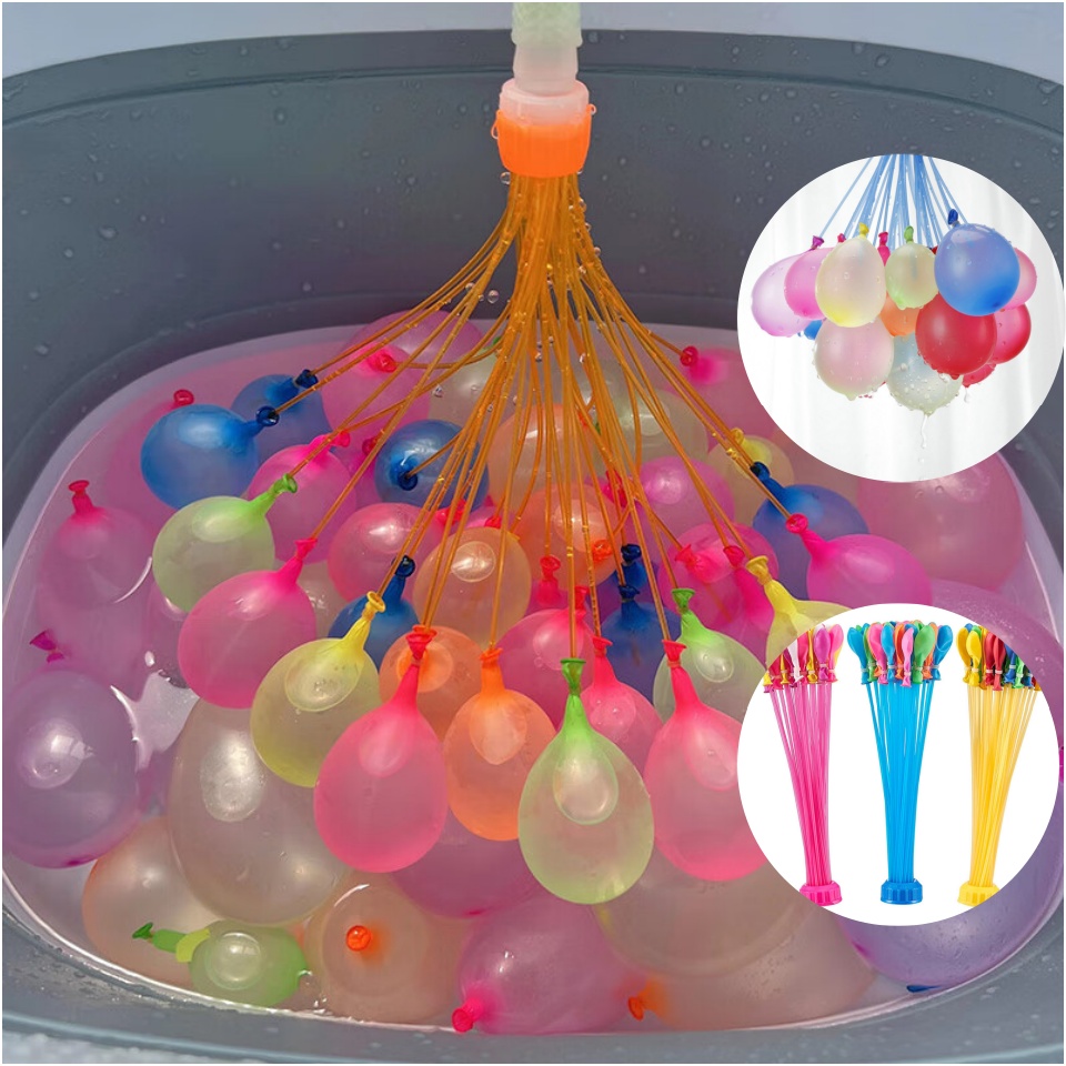 Water Balloon Set - 高速水充填バルーン自己結紮式サマーウォーターボム子供用ビーチトイ水爆弾フェスティバルパーティーウォーターバルーンゲームギフト