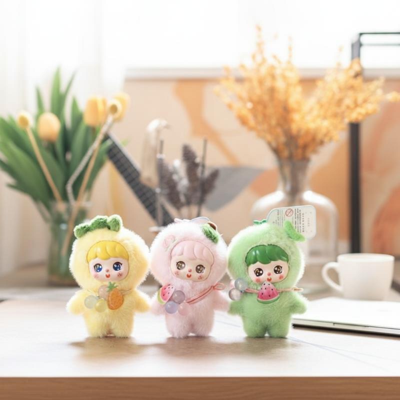 Kids Toys Home - かわいいフルーツぬいぐるみキーホルダー 10 センチメートルソフトふわふわビニールおもちゃペンダントスクールバッグホームキッズギフト用