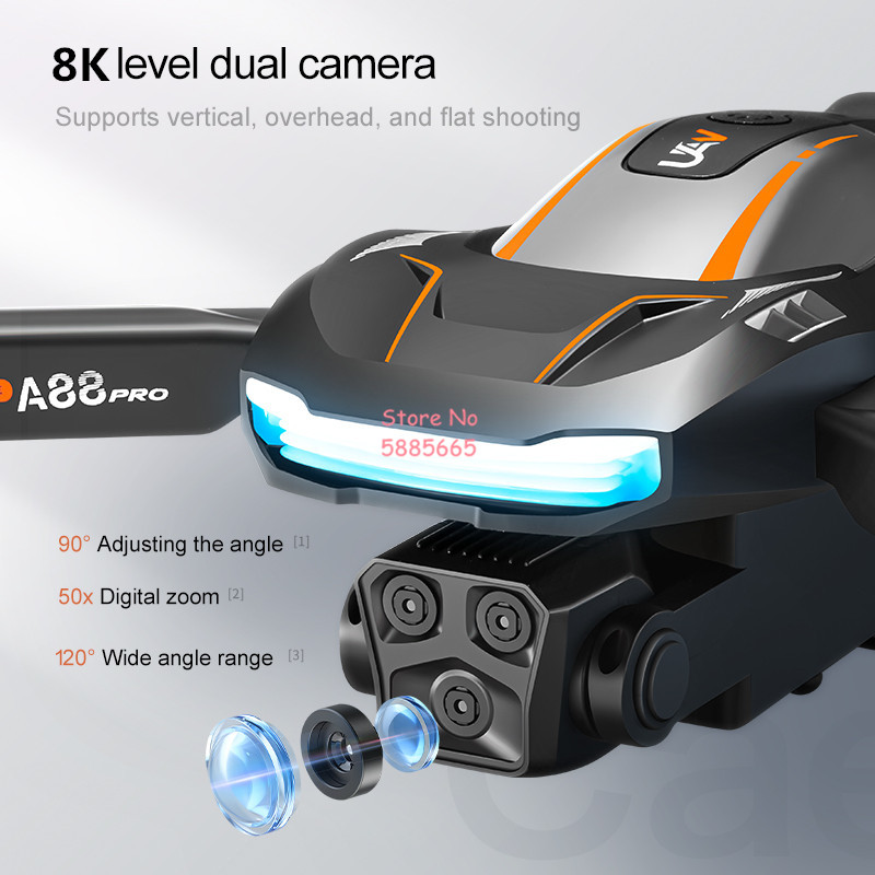 8K航空写真撮影 オプティカルフローポジショニング FPV  - Kids Toys Drone のレビューと価格