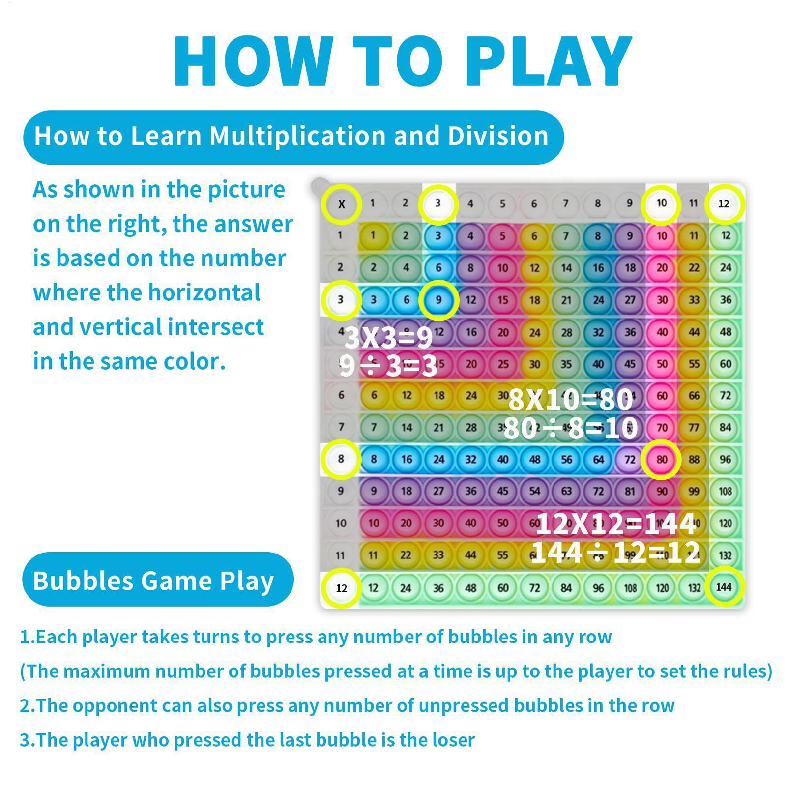 掛け算押しボタンボード式公式練習数学ゲーム 子供向け数学公式 - Kids Toys And Games のレビューと価格
