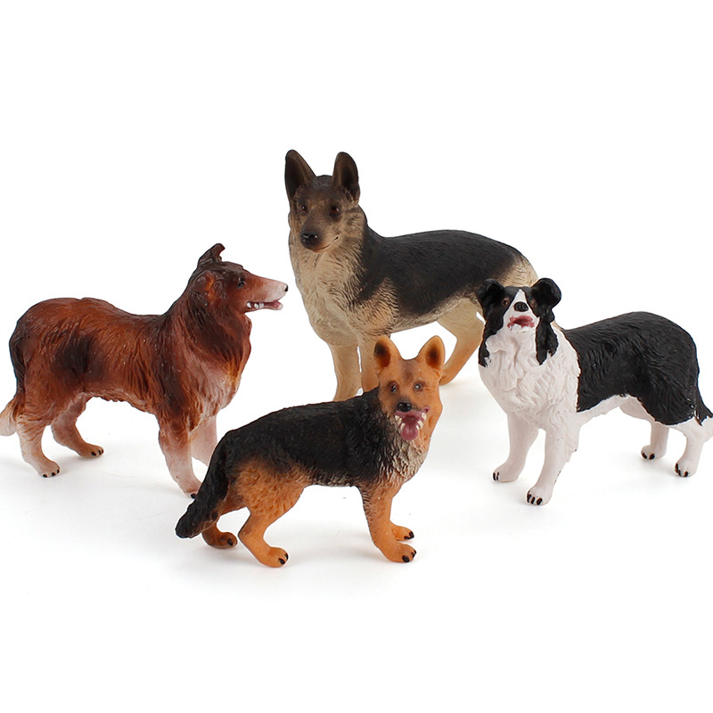 現実的なペット動物モデル子供ジャーマンシェパード犬コリーラフ - Kids Toys Home のレビューと価格