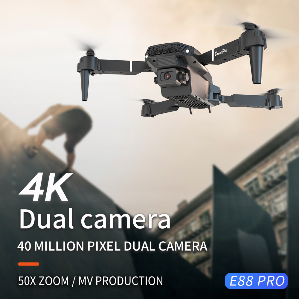 2026年新型 E88 プロ仕様 HD 4K RCドローン  - Kids Toys Drone のレビューと価格