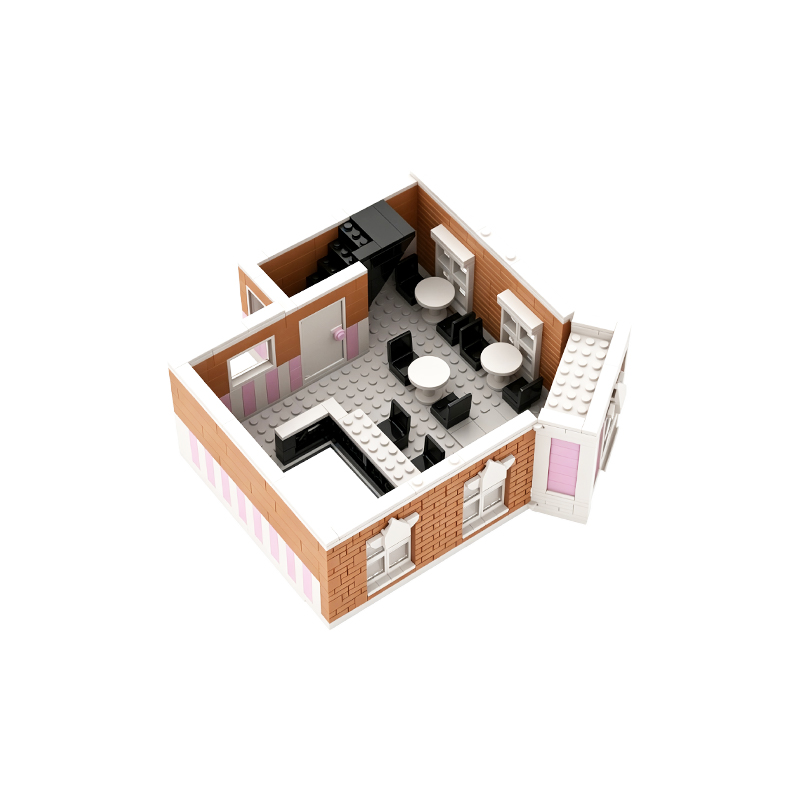 MOCストリートビュー アイスクリームパーラー ビルディング - Kids Toys Store のレビューと価格