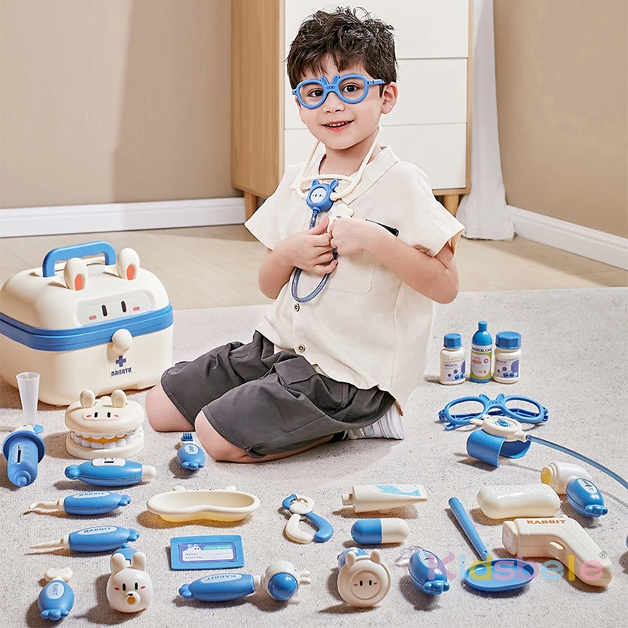 キッズドクターごっこ遊びセット 医療おもちゃキット 収納ケー - Kids Toys Doctor Set のレビューと価格