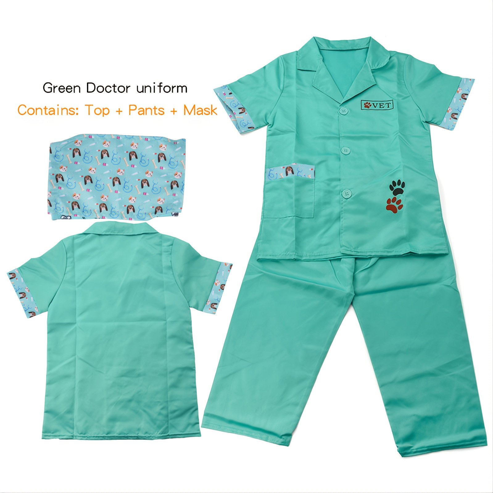 子供用ペットドクターロールプレイ獣医服ファミリードレスアップ - Kids Toys Doctor Set のレビューと価格