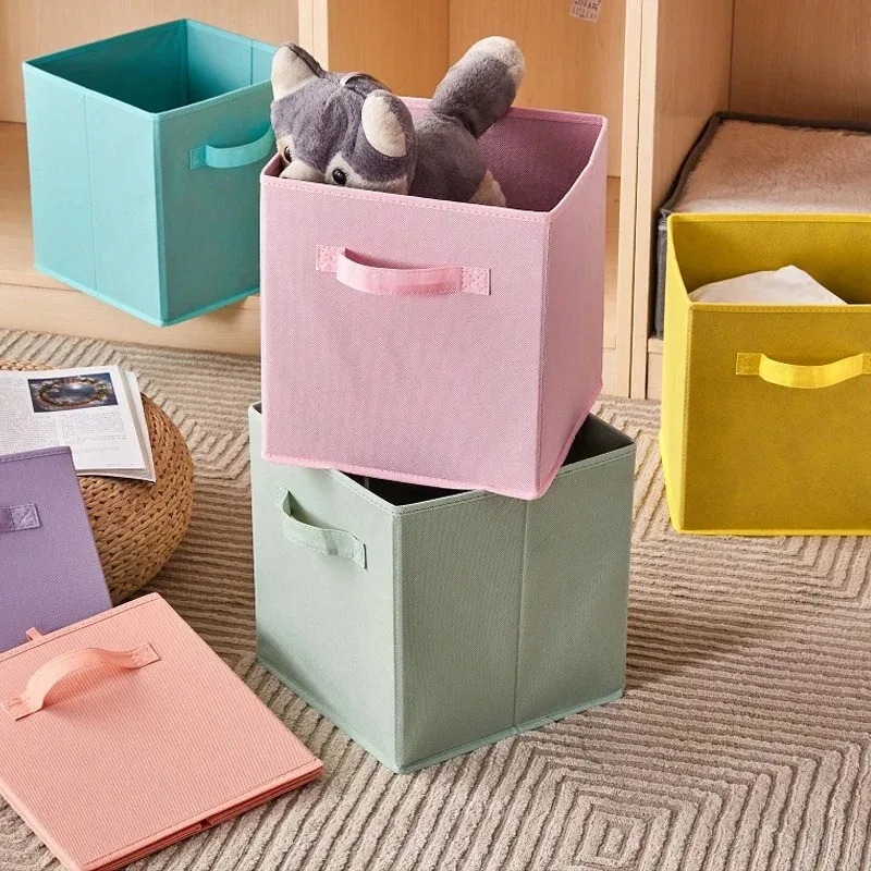 キューブ型不織布収納箱 折りたたみ式収納ボックス 家庭用品、 - Kids Toys Drawers のレビューと価格