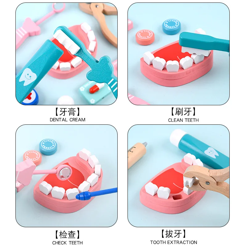 木製ごっこ遊びお医者さんセット 知育玩具 子供向け シミュレ - Kids Toys Doctor Set のレビューと価格
