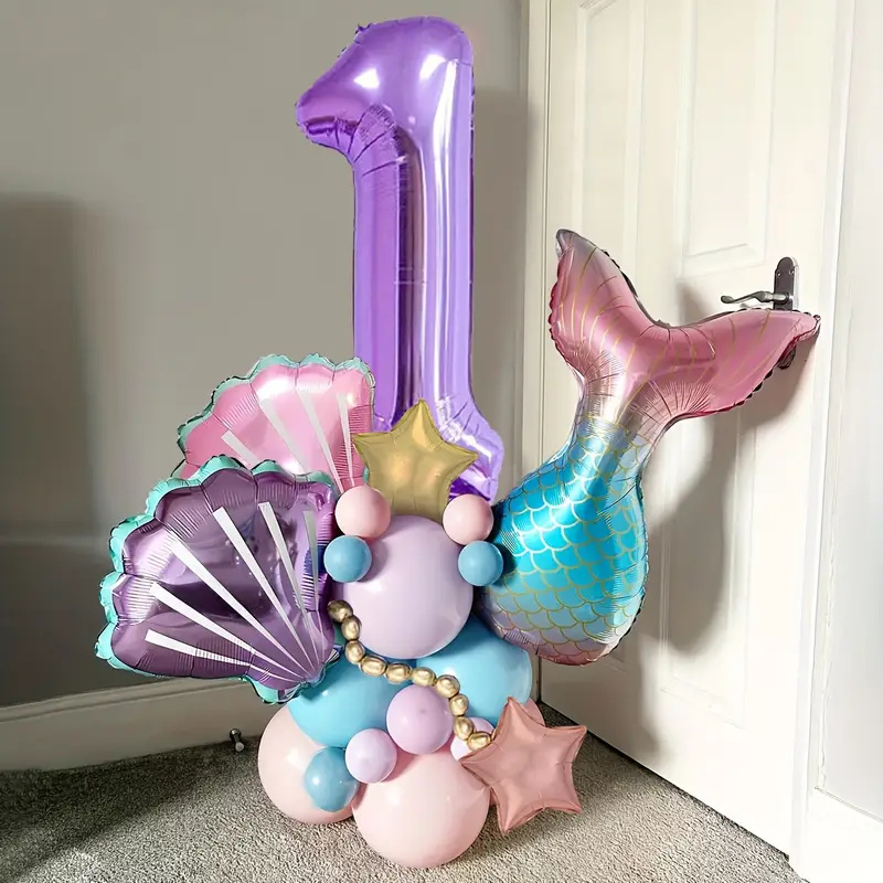 24個入り 1歳～9歳誕生日用マーメイドシェルバルーンセット - Water Balloon Set のレビューと価格