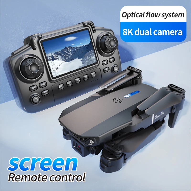 プロフェッショナルE88 PROドローン、スクリーン付き8K - Kids Toys Drone のレビューと価格