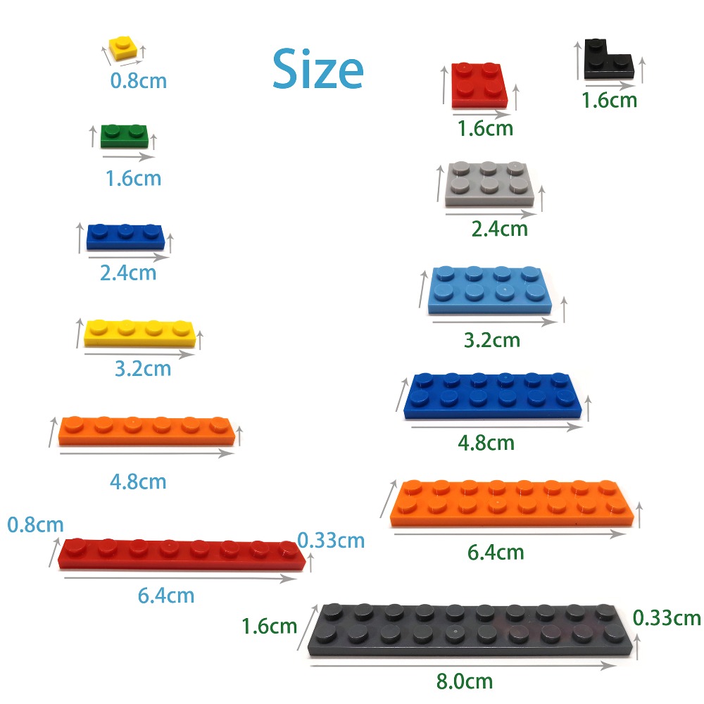 1000 個 1 × 2 ドット DIY ビルディングブロッ - Kids Toys Under 1000 のレビューと価格
