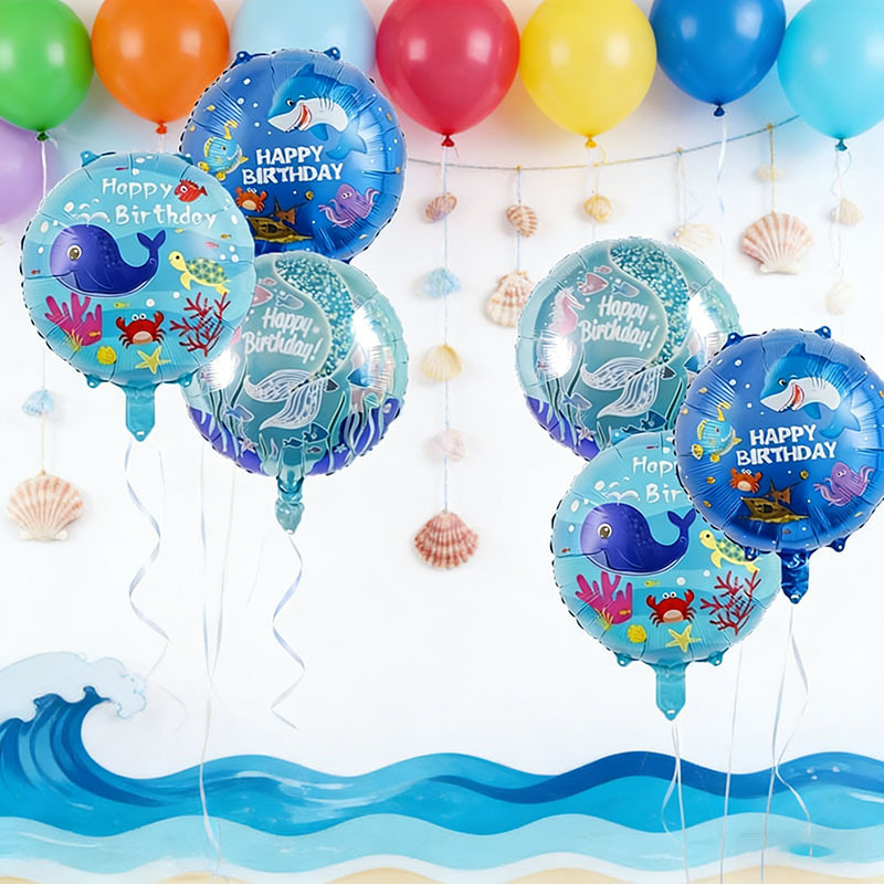 6個入りオーシャンテーマパーティーバルーンセット、人魚、サメ - Water Balloon Set のレビューと価格