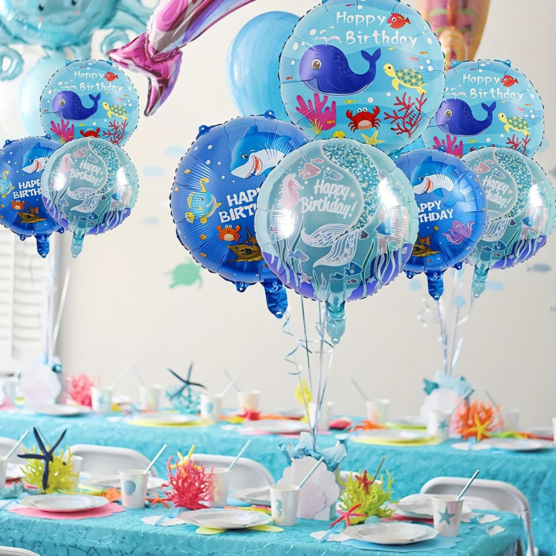 6個入りオーシャンテーマパーティーバルーンセット、人魚、サメ - Water Balloon Set のレビューと価格
