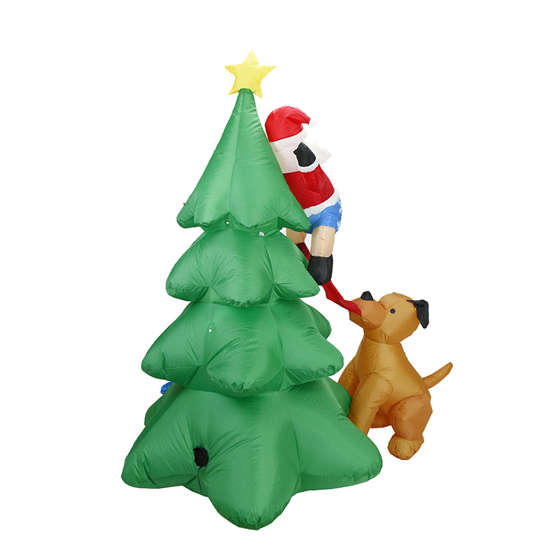 6.5フィートのクリスマス用インフレータブルサンタ（犬付き） - Kids Toys Home のレビューと価格