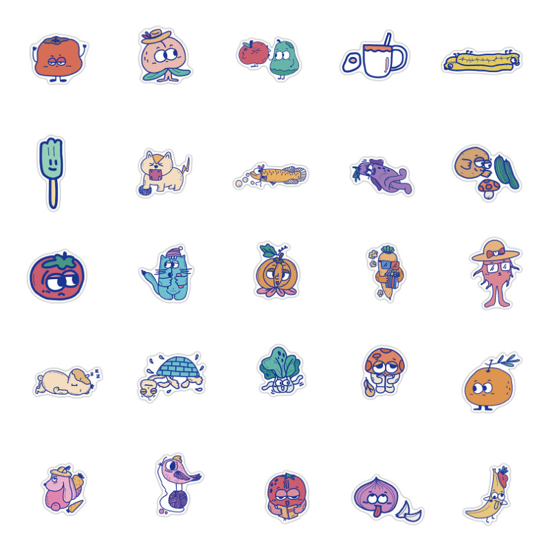ステッカー漫画モンスター画像落書き,防水,スケートボード,旅 - Kids Toys Cartoon Images のレビューと価格