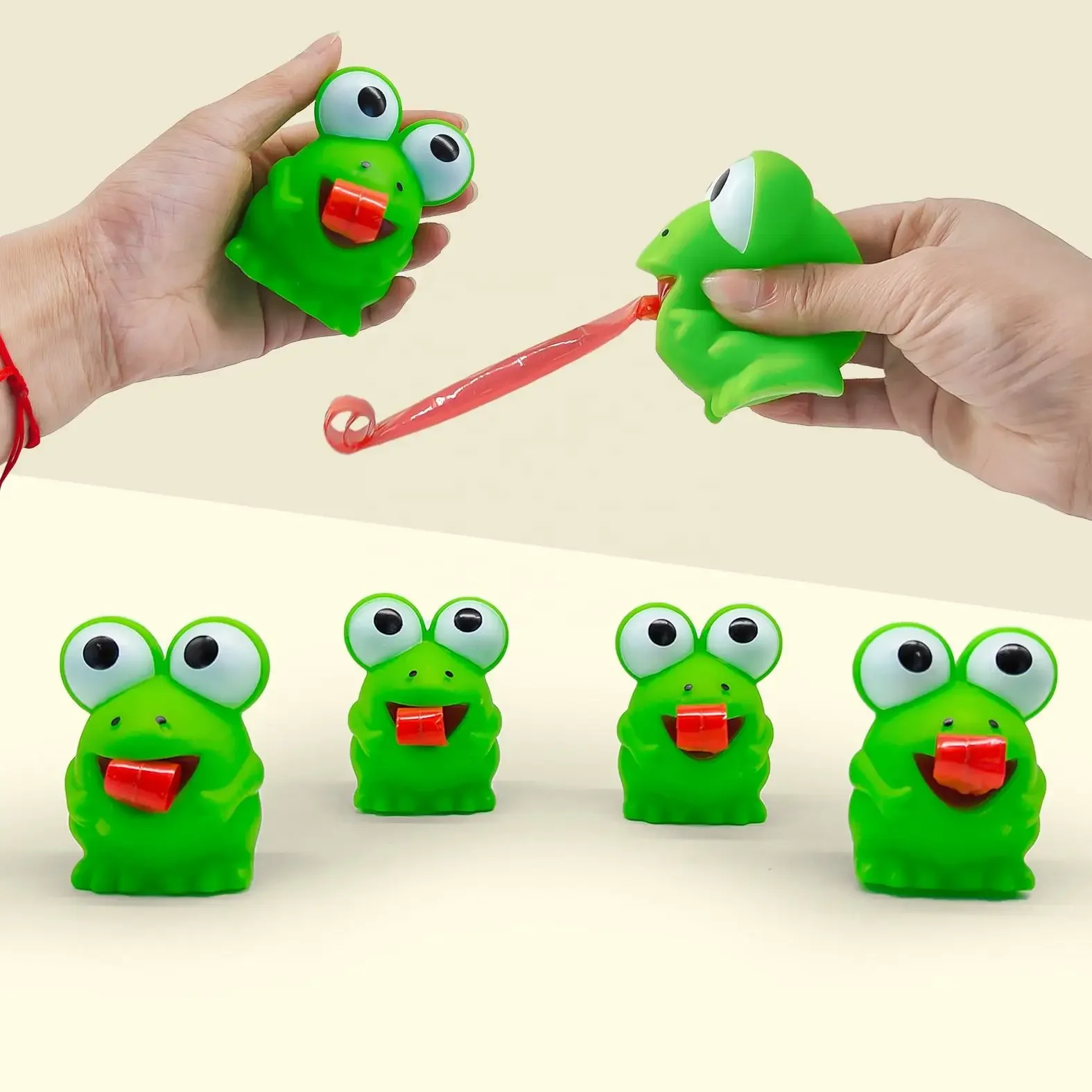 フィジェット減圧ピンチトイ　クリエイティブなカエル恐竜　舌を - Kids Toys Videos のレビューと価格
