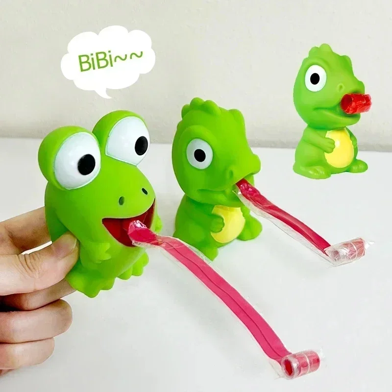 フィジェット減圧ピンチトイ　クリエイティブなカエル恐竜　舌を - Kids Toys Videos のレビューと価格