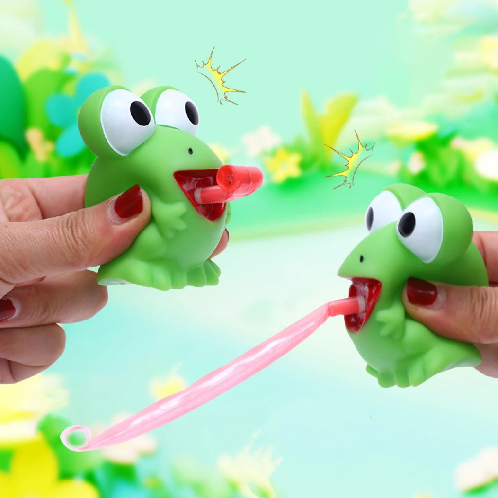 フィジェット減圧ピンチトイ　クリエイティブなカエル恐竜　舌を - Kids Toys Videos のレビューと価格