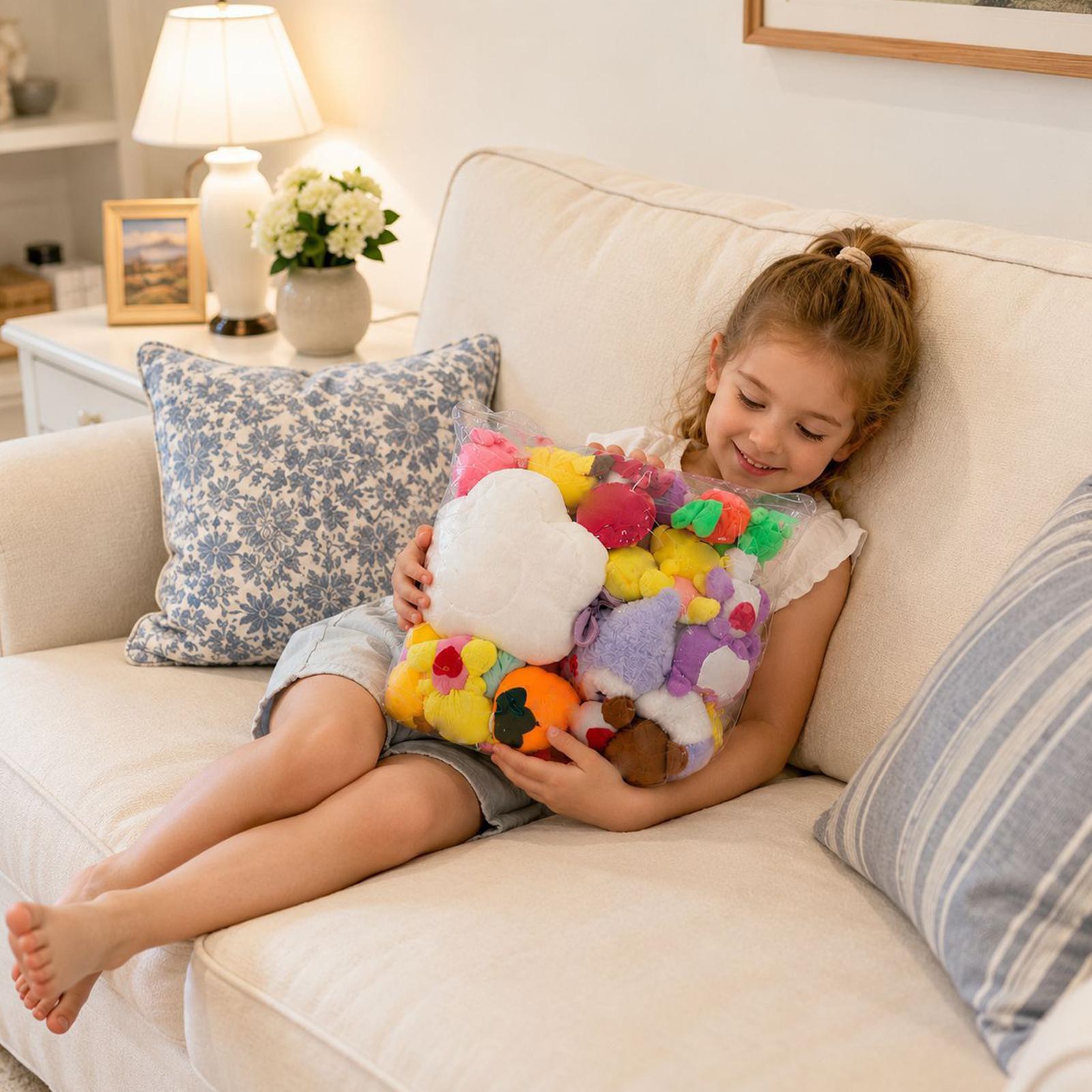 子供用ぬいぐるみ収納ケース 透明 防塵 ぬいぐるみホルダー  - Kids Toys Home のレビューと価格