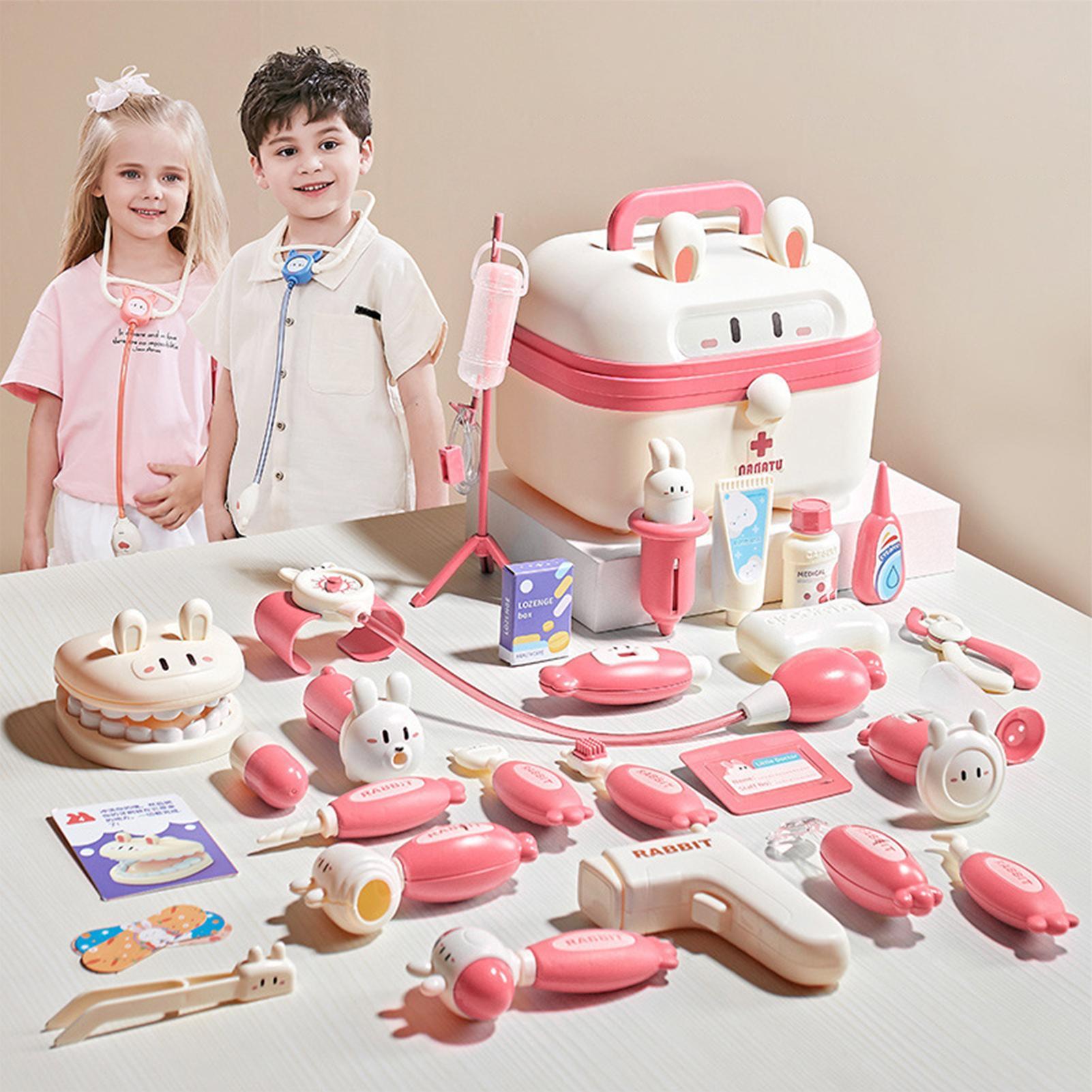 子供用お医者さんおもちゃ、病院ごっこ遊びセット、音と光付き、 - Kids Toys Doctor Set のレビューと価格