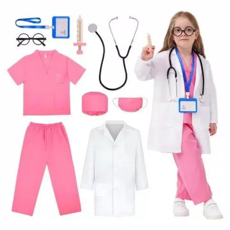 キッズドクターナースごっこ遊びセット白衣おもちゃバッグ幼稚園 - Kids Toys Doctor Set のレビューと価格