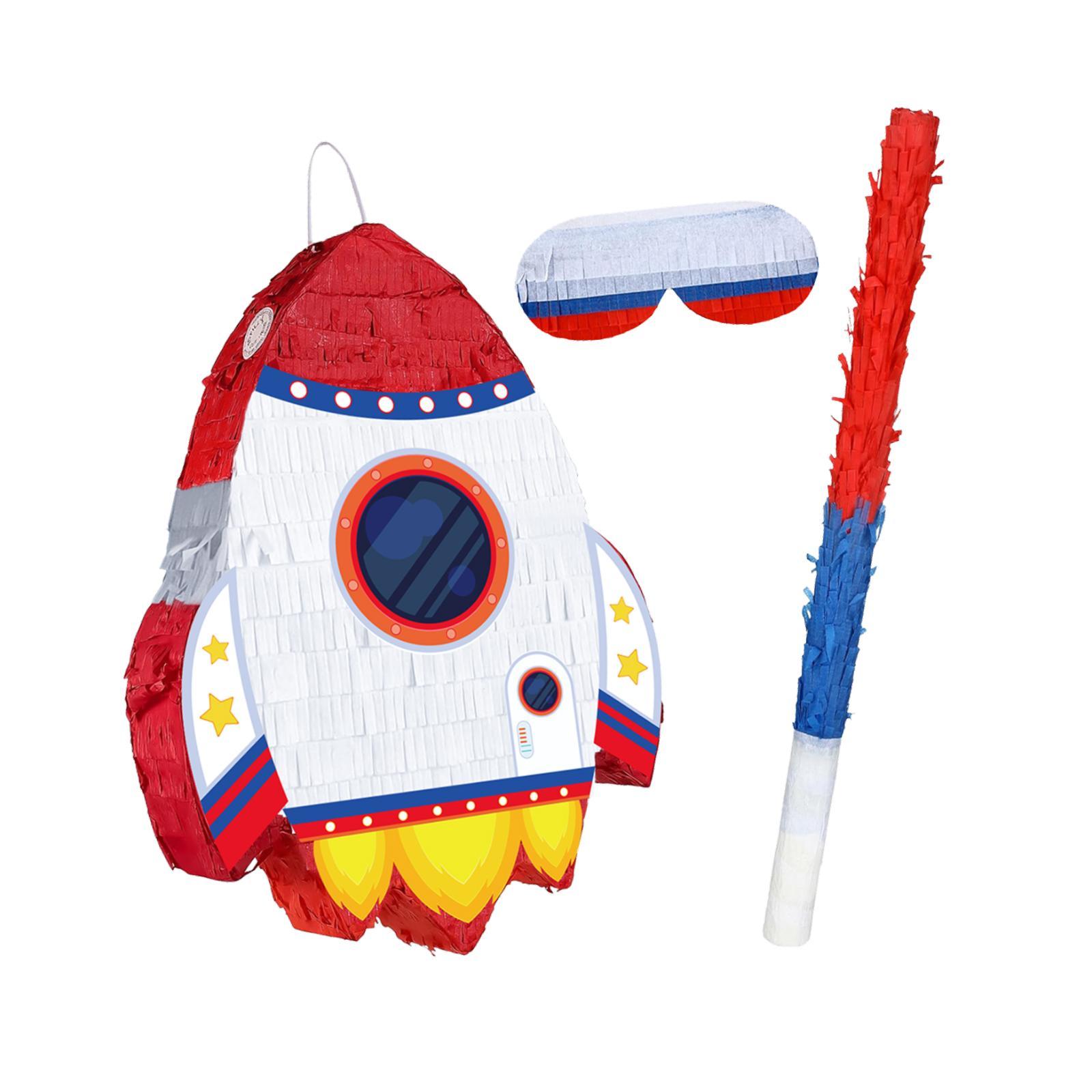 ロケットピニャータセット（目隠しとスティックペーパー付き）P - Kids Toys And Games のレビューと価格
