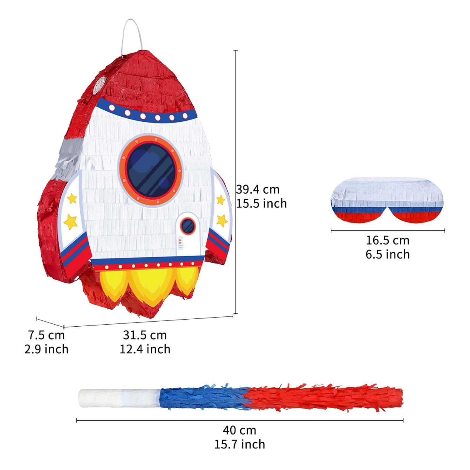 ロケットピニャータセット（目隠しとスティックペーパー付き）P - Kids Toys And Games のレビューと価格