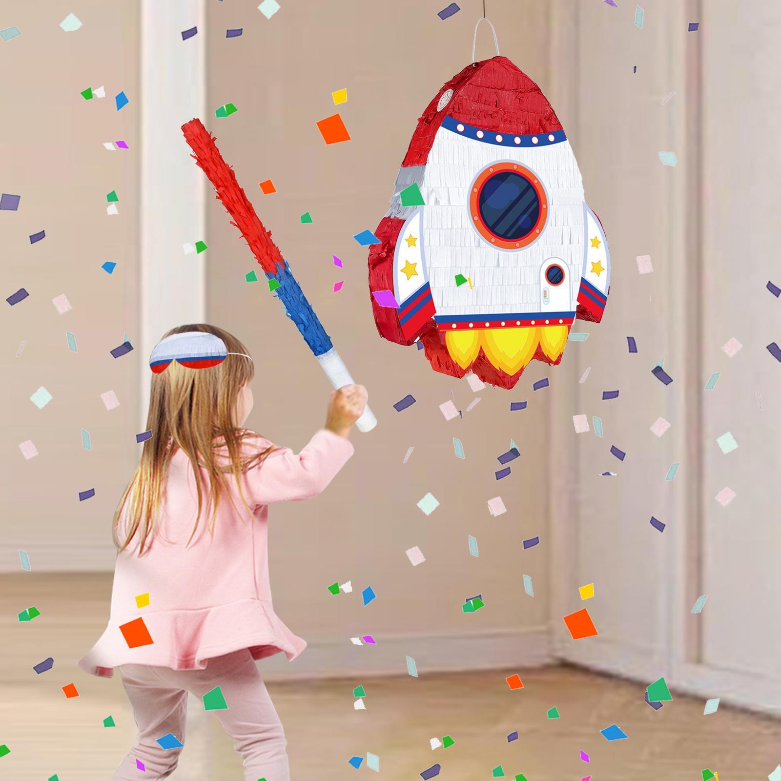 ロケットピニャータセット（目隠しとスティックペーパー付き）P - Kids Toys And Games のレビューと価格