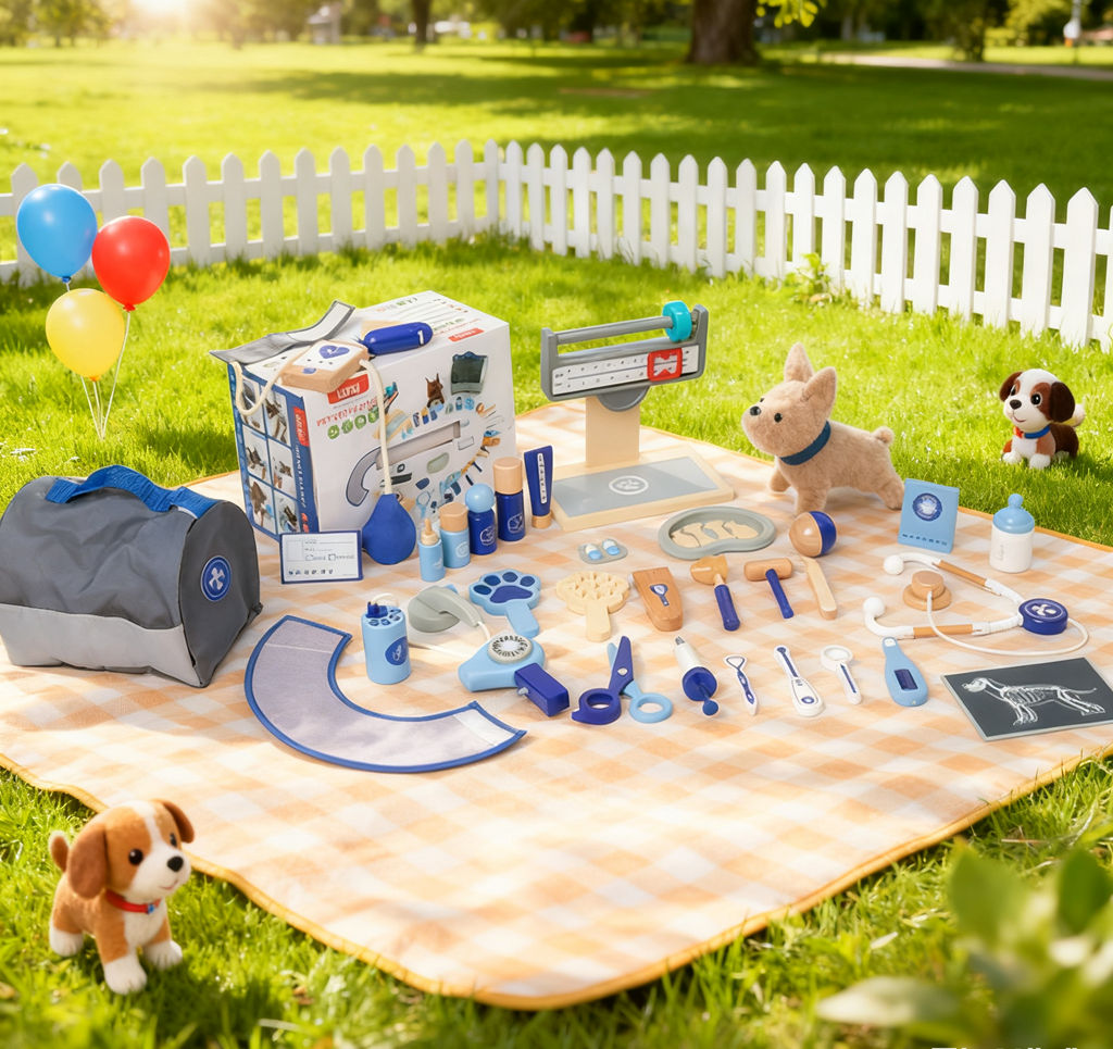 子供向けごっこ遊びペットドクターおもちゃセット：教育的成長玩 - Kids Toys Doctor Set のレビューと価格