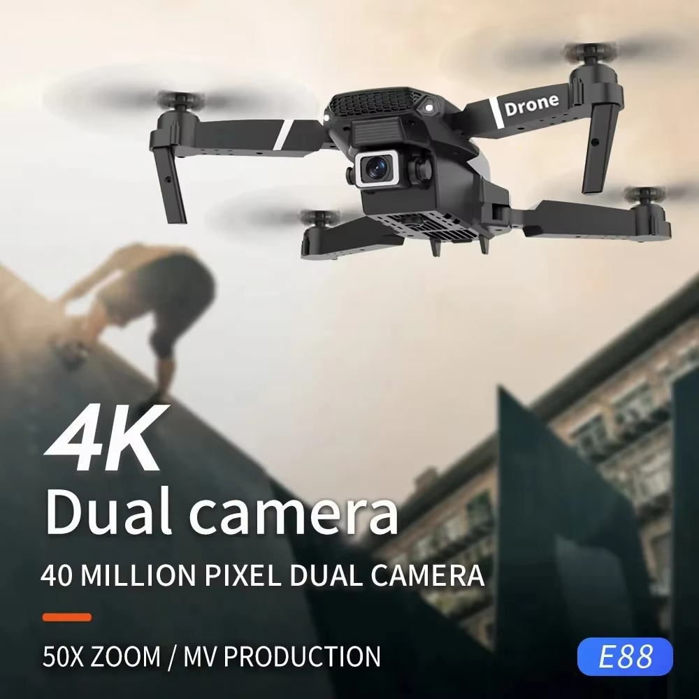 2026 プロフェッショナル 6K 広角ドローン E88 ス - Kids Toys Videos のレビューと価格