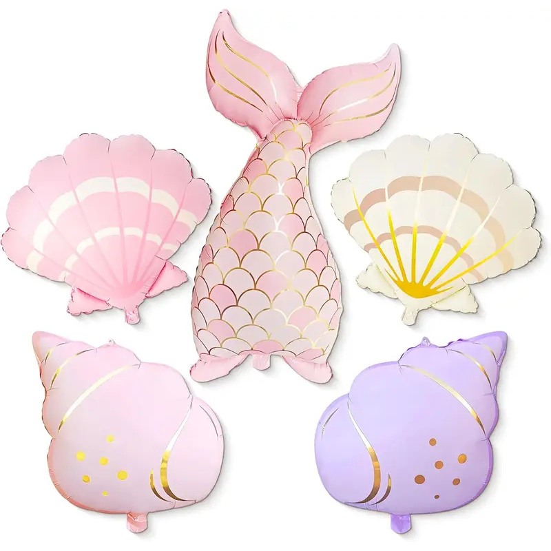 5個入りマーメイド誕生日デコレーションセット：オーシャンをテ - Water Balloon Set のレビューと価格