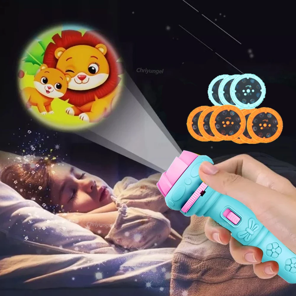 キッズプロジェクター懐中電灯 10枚のカード付き 80枚の画 - Kids Toys Cartoon Images のレビューと価格
