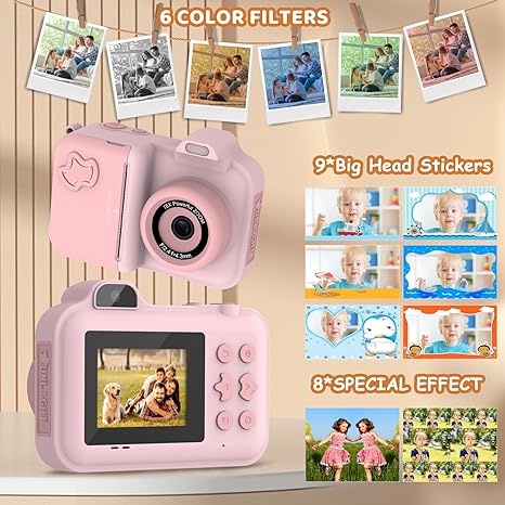 子供カメラインスタントプリントカメラ子供のためのデュアルレン - Kids Toys Videos のレビューと価格