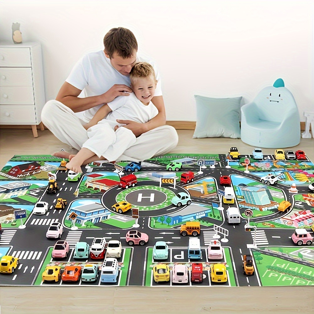 子供のための都市のトラフィックプレイマット、大きなゲームパッ - Kids Toys And Games のレビューと価格