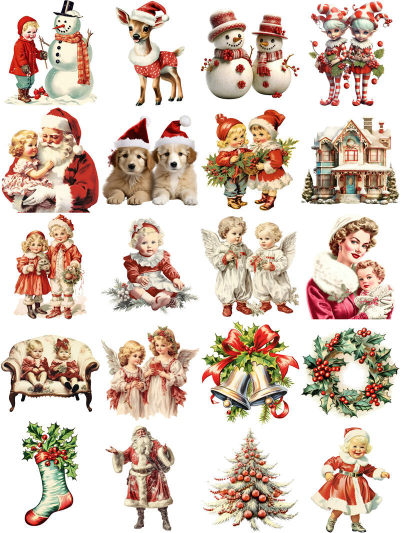 クリスマスステッカー,工芸品,スクラップブッキング,子供のお - Kids Toys Vintage のレビューと価格