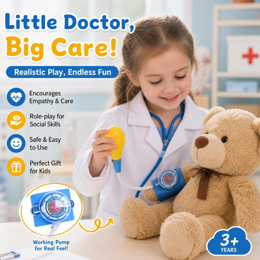 子供用お医者さんごっこセット - シミュレーション血圧計おも - Kids Toys Doctor Set のレビューと価格