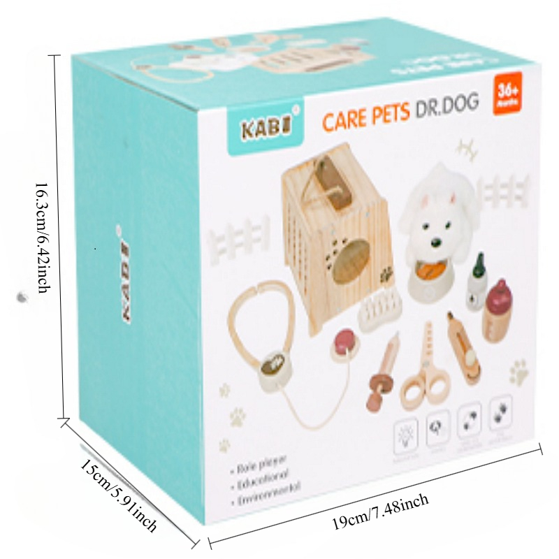 木製ペットドクターキット 子供用ごっこ遊び 医療ごっこ遊び  - Kids Toys Doctor Set のレビューと価格