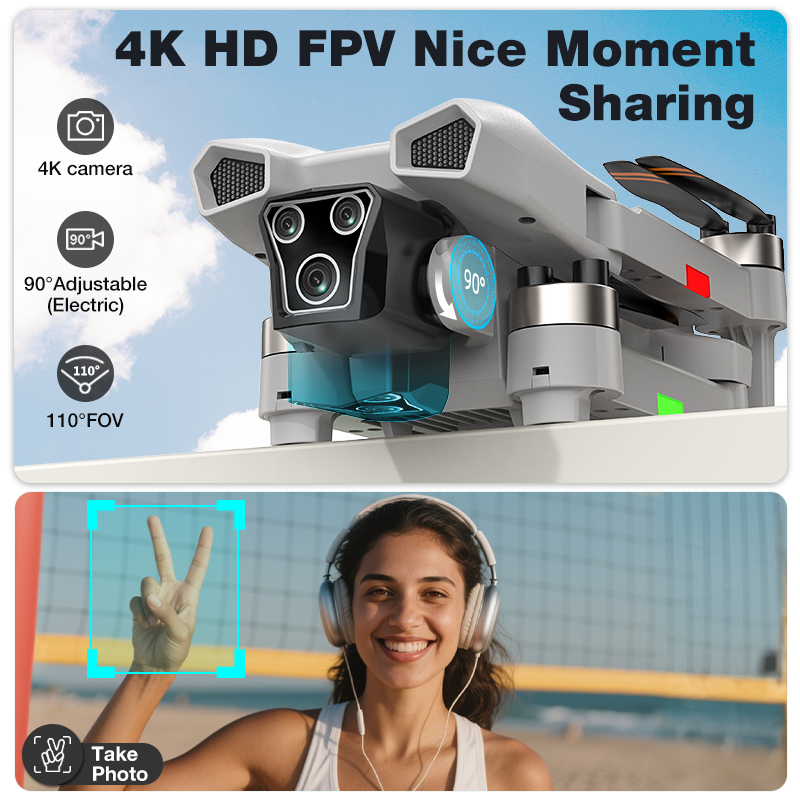 新型ホットL017プロドローン ブラシレス 3Dロール 36 - Kids Toys Drone のレビューと価格