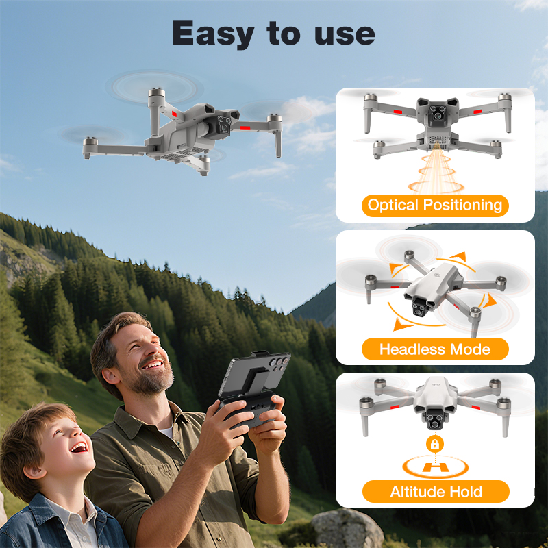 新型ホットL017プロドローン ブラシレス 3Dロール 36 - Kids Toys Drone のレビューと価格