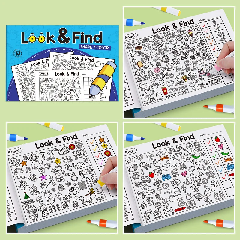 子供向け検索アクティビティブック 子供向け隠された物体の塗り - Kids Toys And Games のレビューと価格