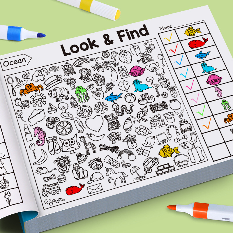 子供向け検索アクティビティブック 子供向け隠された物体の塗り - Kids Toys And Games のレビューと価格