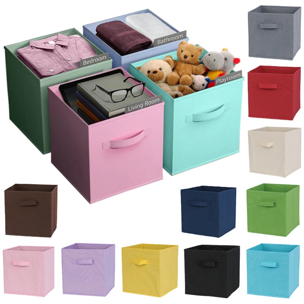 収納箱 不織布収納ボックス 家庭用品、子供のおもちゃ収納オー - Kids Toys Drawers のレビューと価格
