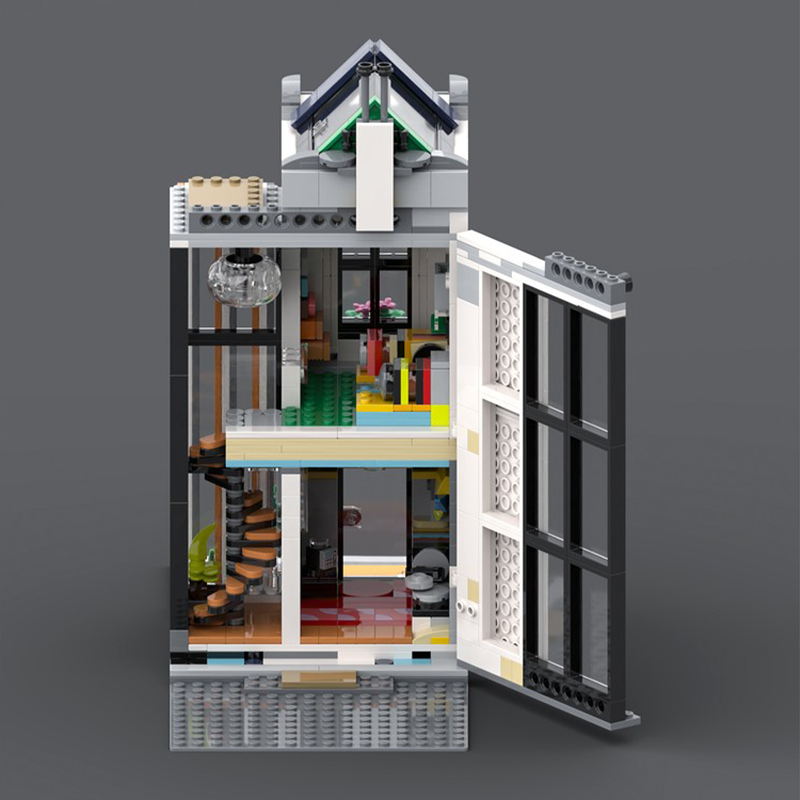 868ピース ハウスストリート ビニールストア MOC カス - Kids Toys Store のレビューと価格