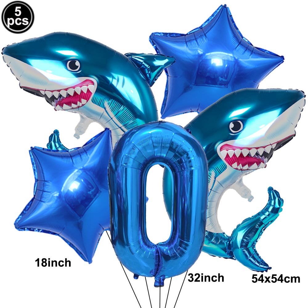 5 個漫画ヨシキリザメ番号デジタル風船セット男の子海洋海洋動 - Water Balloon Set のレビューと価格