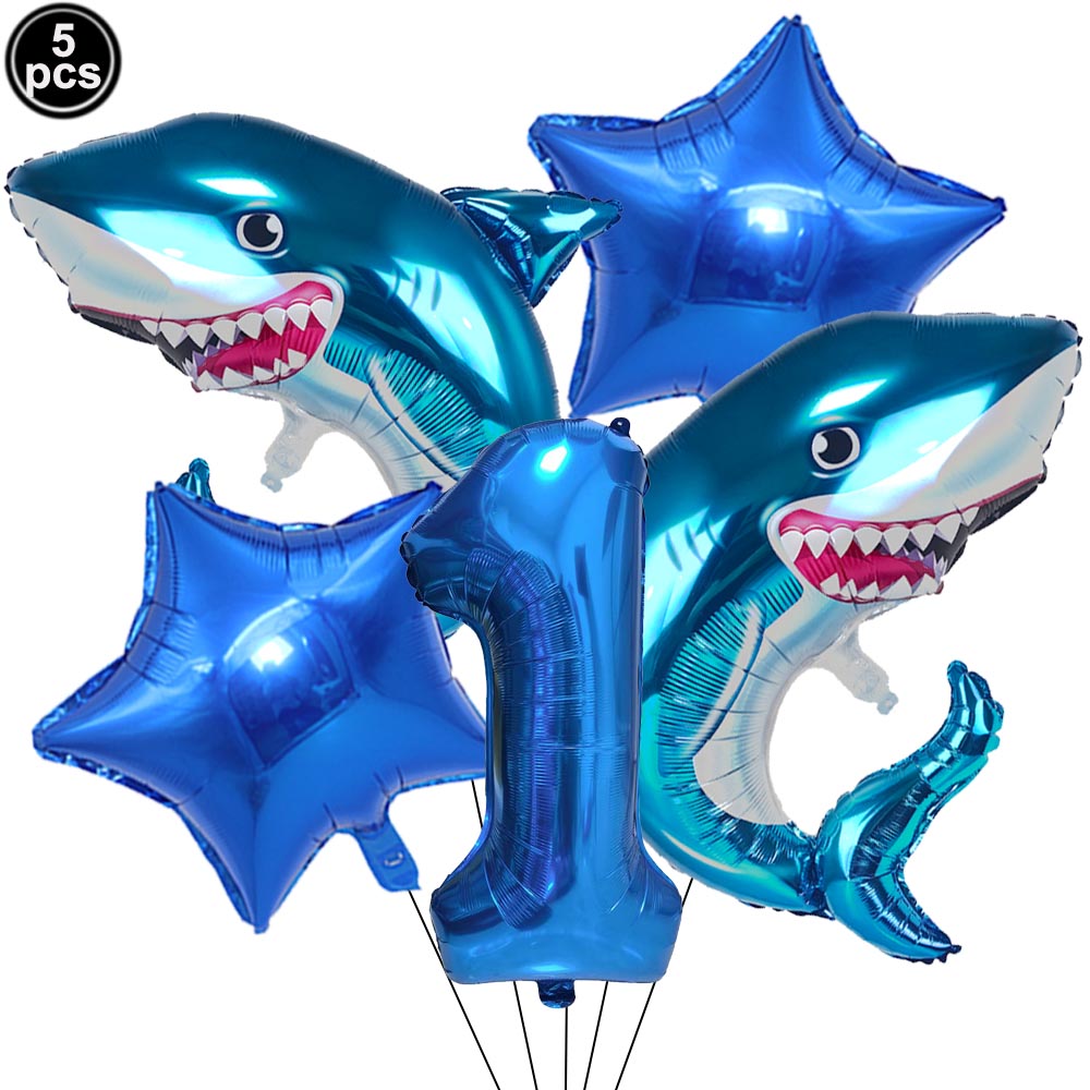 5 個漫画ヨシキリザメ番号デジタル風船セット男の子海洋海洋動 - Water Balloon Set のレビューと価格