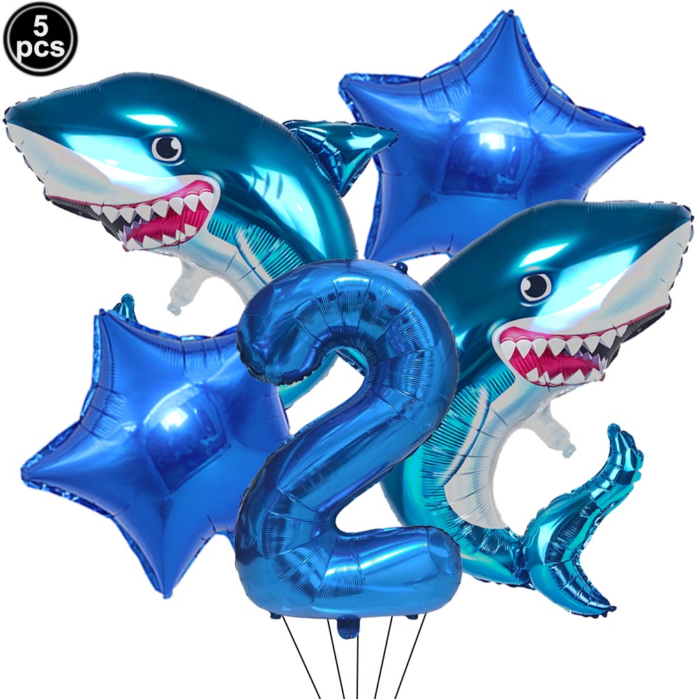 5 個漫画ヨシキリザメ番号デジタル風船セット男の子海洋海洋動 - Water Balloon Set のレビューと価格